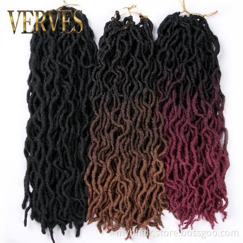 10 Piece Crochet Braids Dreadlock Hair Extension 20 inch 24 roots/pack,Afro Locs twist Ombre Synthetic Braiding Hair burgundy